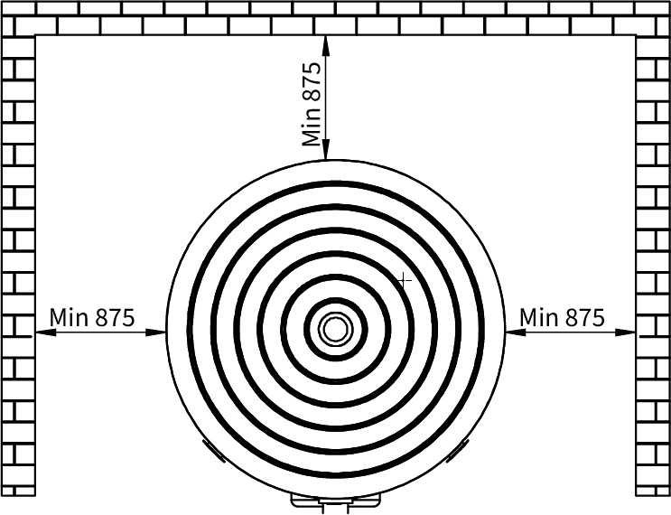 MIT 504 – detail osadenia pri stene